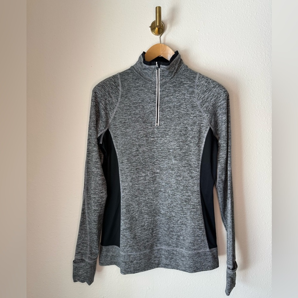REVA Gray Quarter Zip Athletic Pullover Women’s size Large